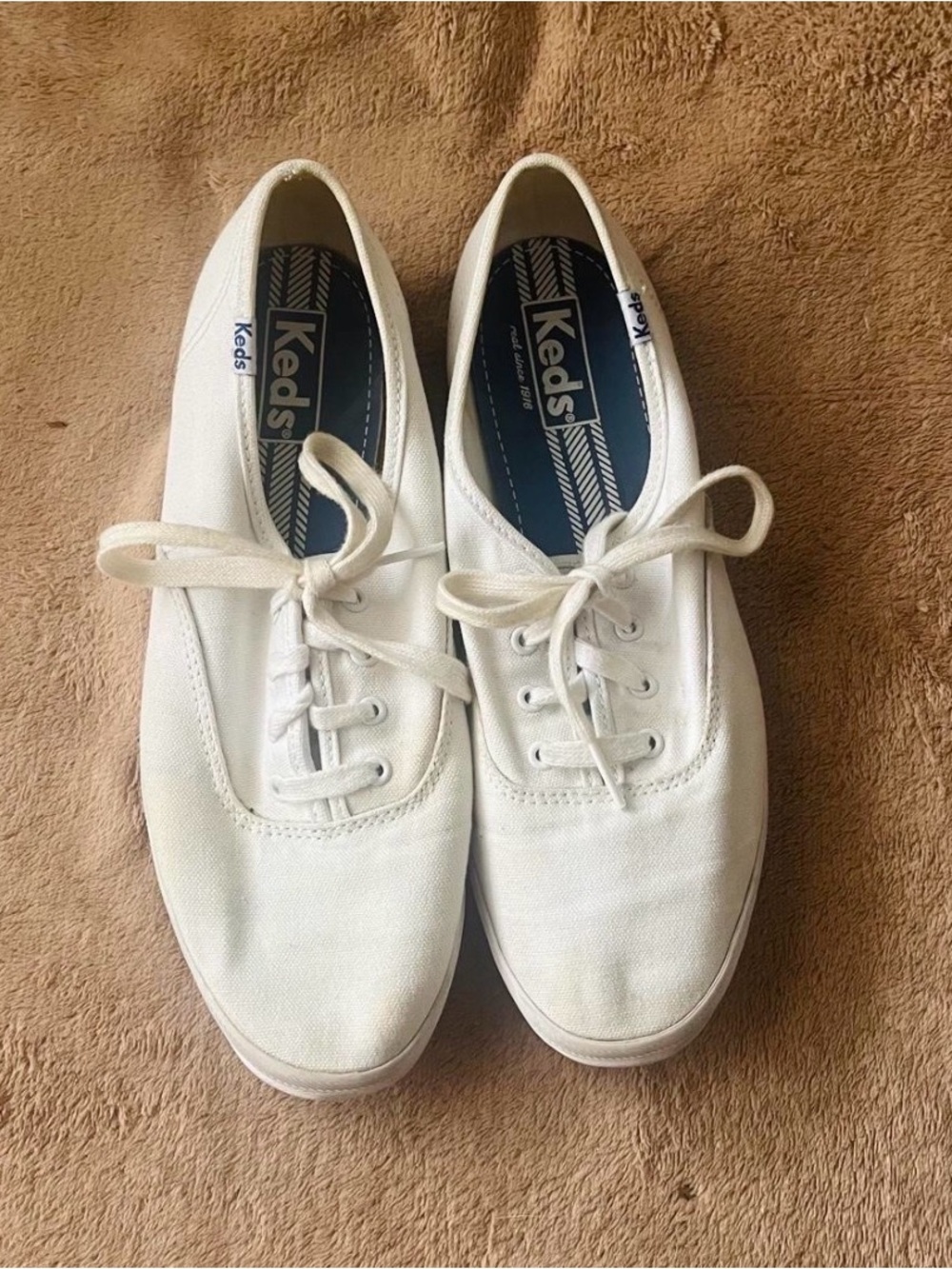 Keds White Canvas Low-Top Sneakers